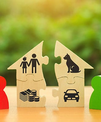 Dividing property assets